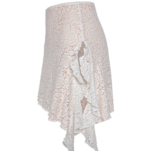 XS NWT tiger mist white lace skirt never worn and in great condition - Picture 2 of 7